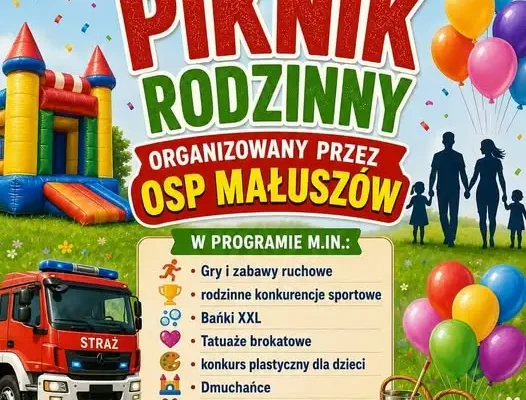 Rodzinny piknik integracyjny w Małuszowie – atrakcje dla dzieci i dorosłych