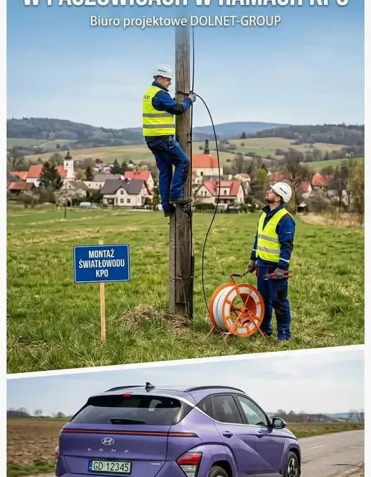 Światłowód w Paszowicach: ruszają wizyty przedstawicieli DOLNET Group