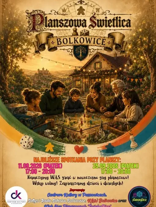 Planszówki w Bolkowicach: spotkanie 11 września