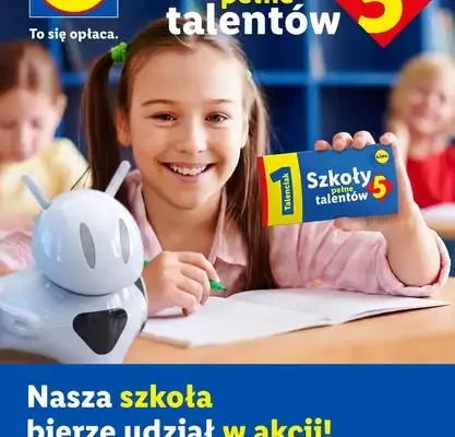 Szkoła włącza się w akcję Talenciaki – zbieramy kupony z Lidla