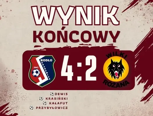 Rodło Granowice wygrywa z Polboto Wilki Różana 4:2 w dramatycznych okolicznościach