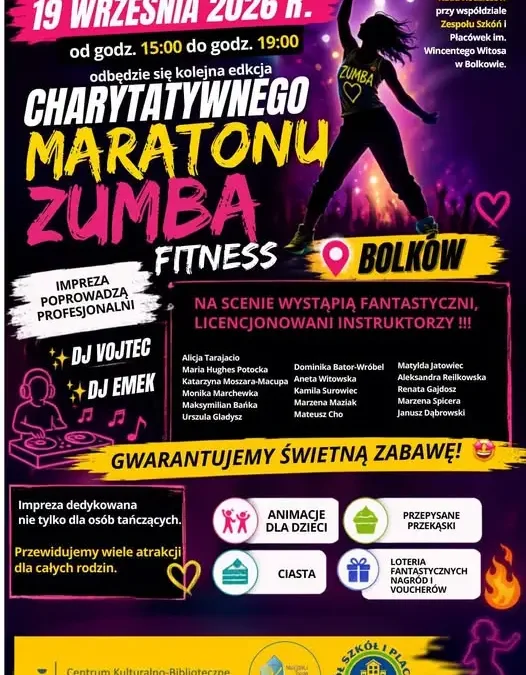 Charytatywny Maraton Zumba Fitness – atrakcje dla dzieci już w sobotę