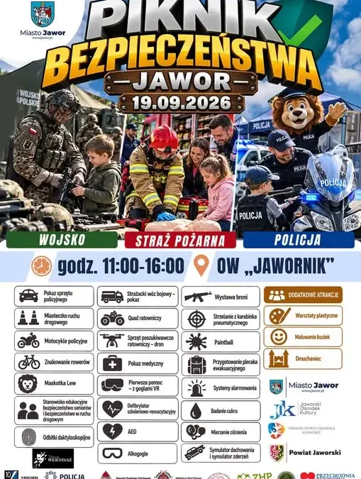 Piknik Bezpieczeństwa w Jaworze – 19 września na Jaworniku