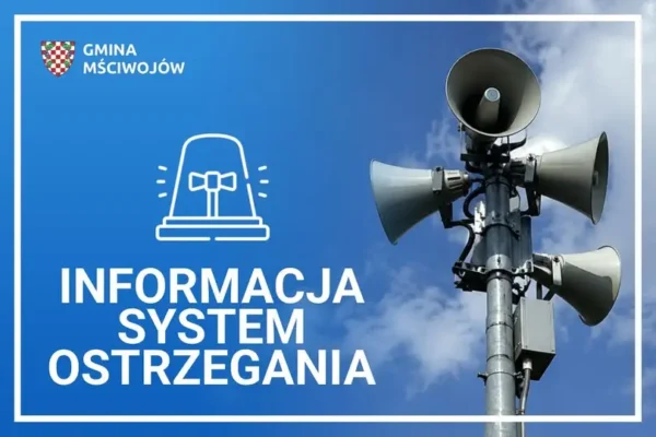 Test syren alarmowych w Gminie Mściwojów – 22 września 2026 r.