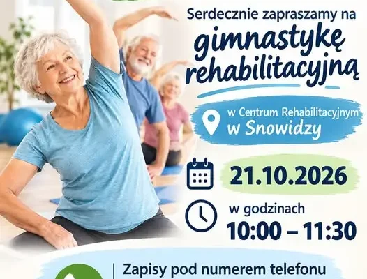 Gimnastyka rehabilitacyjna dla seniorów z gminy Mściwojów – zapisy trwają