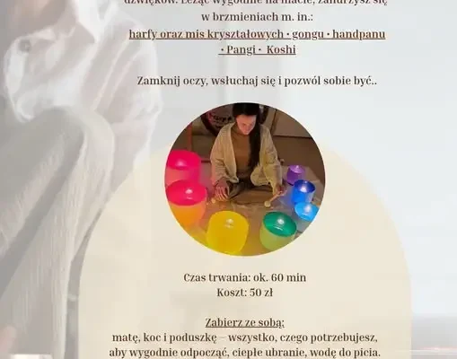 Wieczór relaksu z dźwiękami w Mściwojowie – 28 października
