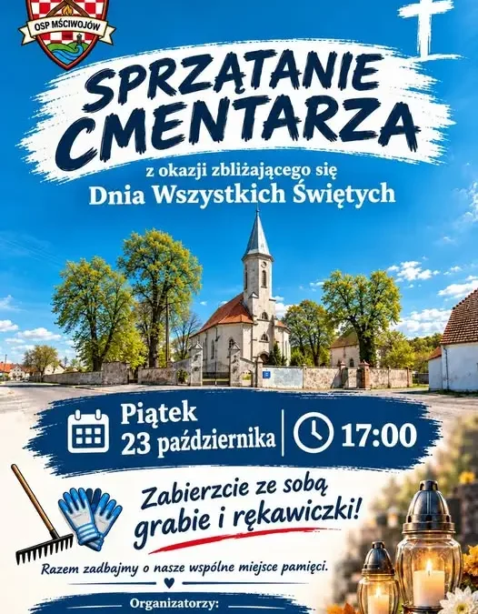 Mieszkańcy Mściwojowa wspólnie posprzątają cmentarz przed Wszystkimi Świętymi