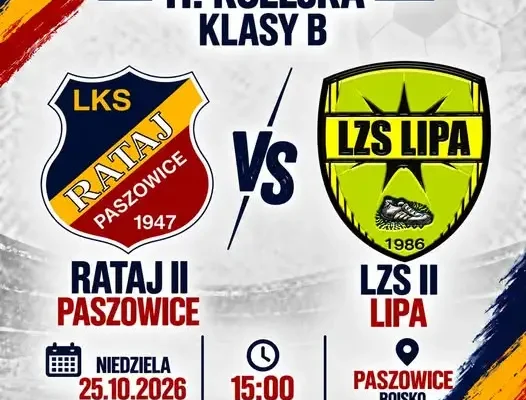 Rataj II Paszowice zagra z rezerwami LZS Lipa – zapowiedź meczu